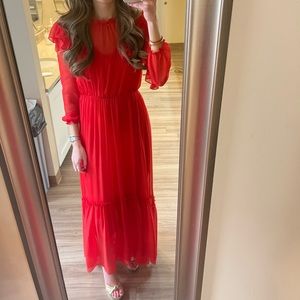 Maje Red Maxi Dress